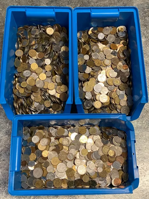 Konvolut Lot Münzen 1Kg - Europa Welt - 1 Kilogramm - Kiloware - Querbeet