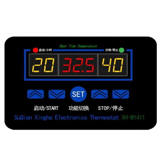 W1411 220V 10A LED Regolatore Temperatura Digitale Termostato Interruttore di Controllo N7L2