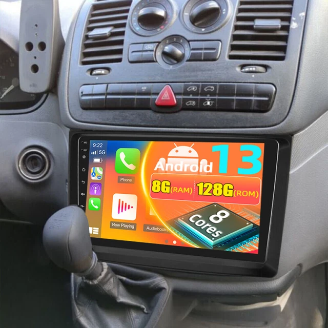 ESSGOO Für Mercedes W169 W639 Vito Viano W204 6 128G Android 15 Autoradio Digitalradio Dab Rds Fm Am Apple Carplay Android Auto 4g Lte Dsp Swc 8 Kern S0vea0b4