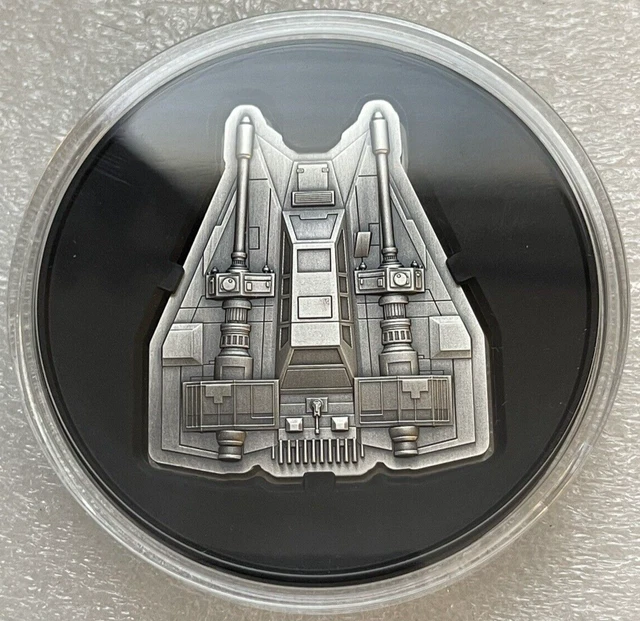 2023 Niue Star Wars - Snowspeeder 3 Oz Pure Silver Shaped Coin Hoth Rebel