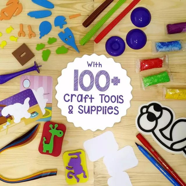 5-in-1 Awesome Craft Kit - Creative DIY Set for Kids of 5 Years & Above 3