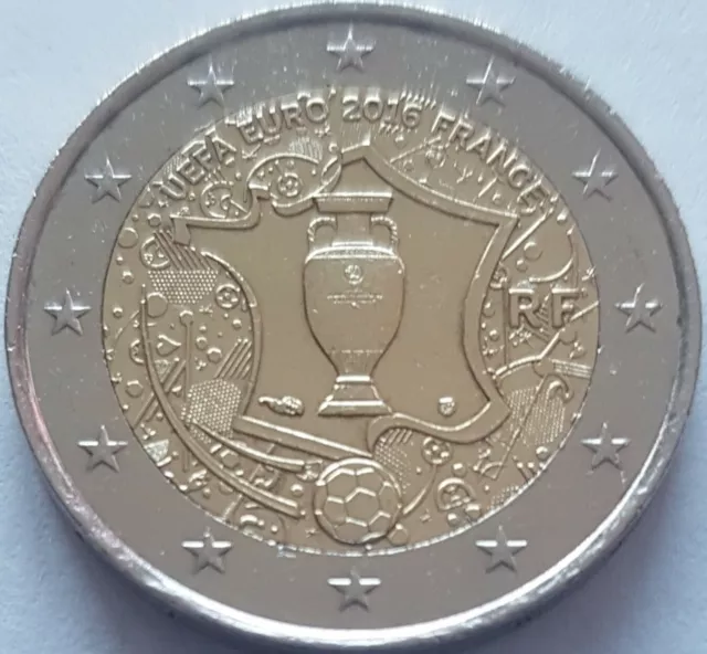 2 euros commémorative 2016 France - Euro UEFA 2016