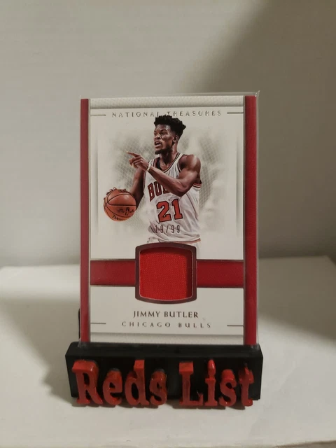 2016-17 Panini National Treasures Jersey Jimmy Butler 19/99 Miami Heat