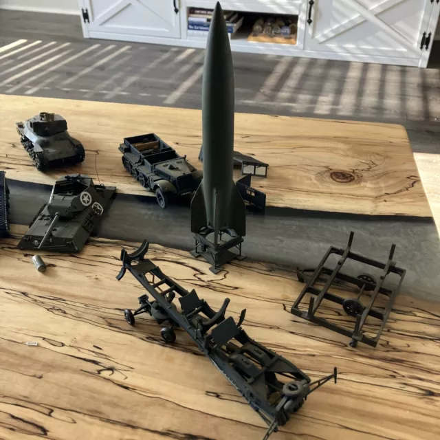 1/35 Built V2 Rocket - M3 - Junk Lot Plus A Ton Of Extras
