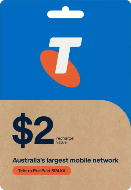 Telstra Australian Pre-Paid SIM Card Regular Micro Nano 3G 4G 5G Australia