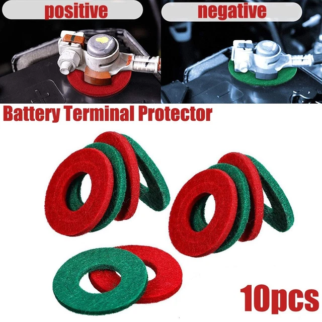 Protector Battery Terminal Red & Green Replacement Thick Felt Fiber Accessories