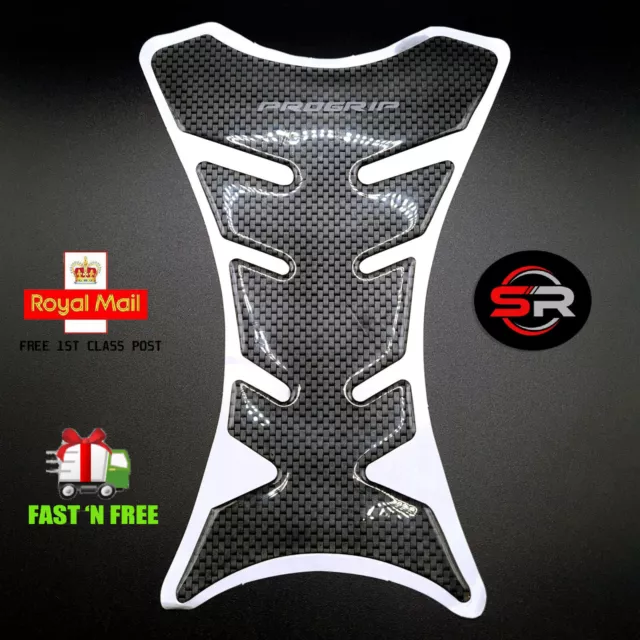 Universal Motorbike Motorcycle Carbon Tank Scratch Protector 3D Sticker Pad UK