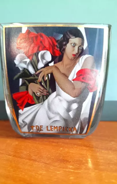 GERMANY by GOEBEL"PORTRAIT IRA P." POT POURRI CRYST JAR:ARTIST  T.de LEMPICKA