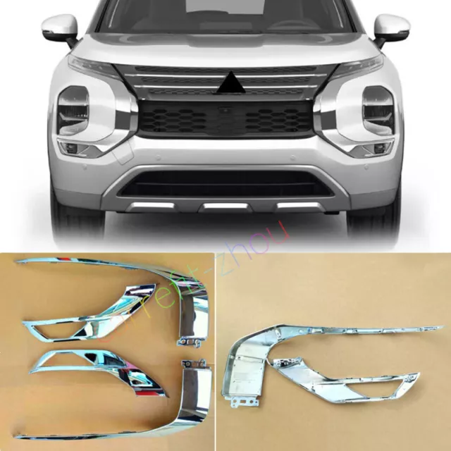 FOR MITSUBISHI OUTLANDER 20222024 Front Bumper Molding Strips Trim