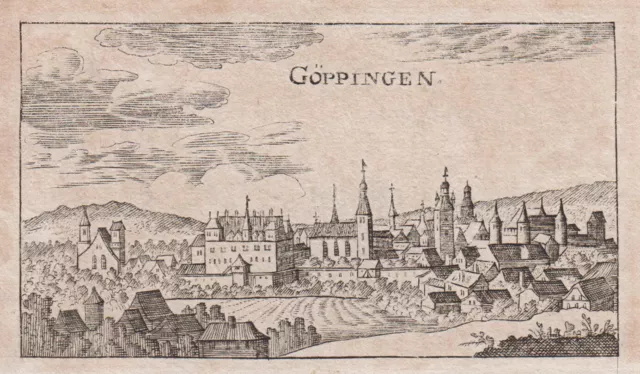 Göppingen Original Kupferstich Riegel 1690