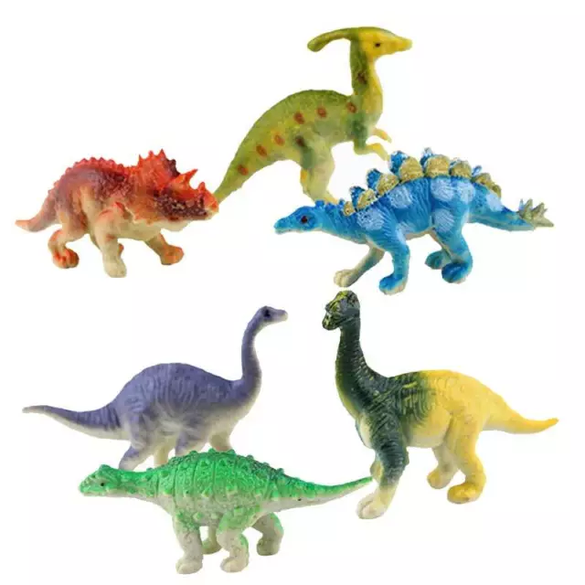 12Pcs/Set Small Dinosaurs Kids Dinosaur Figures Model Toys Playset Kids Gift AU