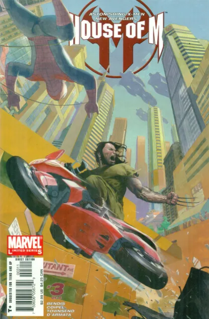 House Of M #3 Bendis Coipel X-Men Avengers Wolverine Ribic Variant A NM/M 2005