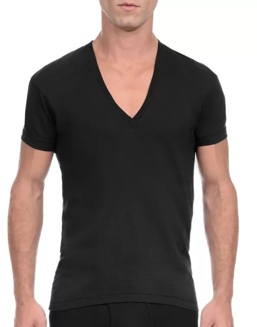 2xist Men's Pima Slim Fit Deep V-Neck T-Shirt 041041 041041