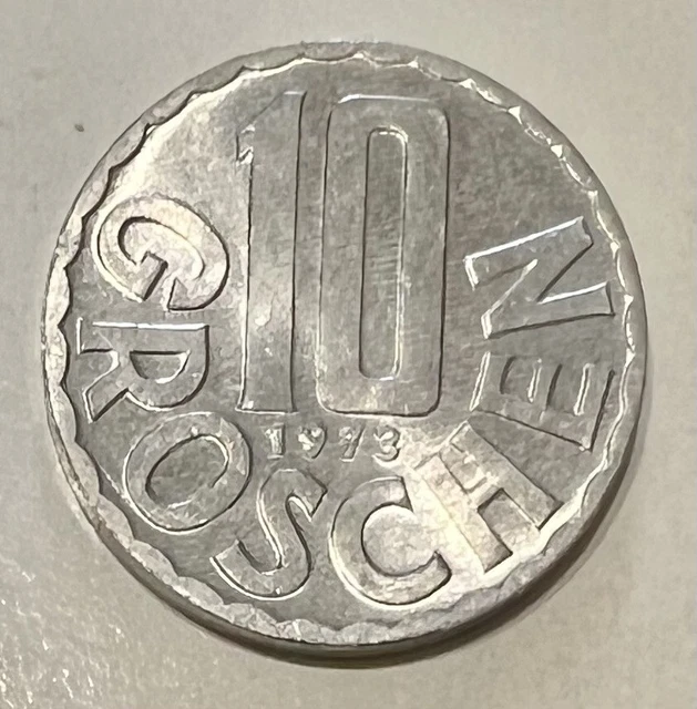 Austria 1973 10 Groschen KM-2878 Aluminum