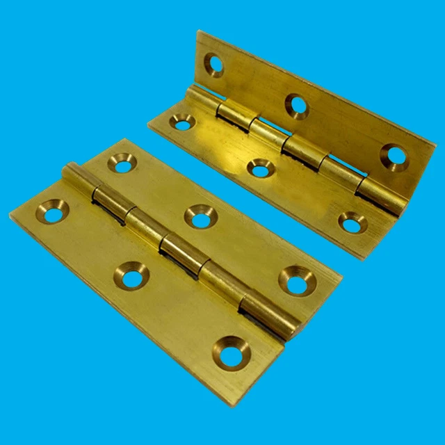Lot De 4 Charnières Coupe-feu FD60 75mm En Laiton Plaqué – Porte Intérieure/extérieure