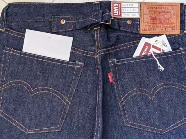 Pre-owned Levi's Lvc 1955 501 Xx Selvedge Jeans Men's 34x34 Rt$345 0065 In  Blue