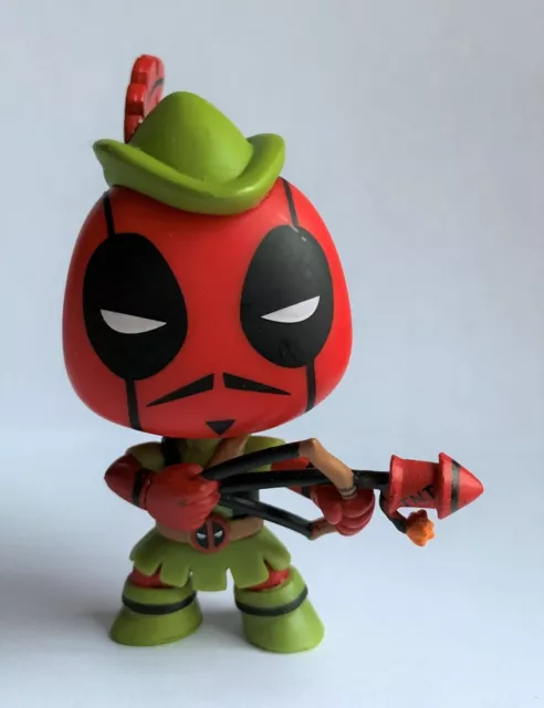 Deadpool Robin Hood Funko Mystery Mini 1/6 Bobblehead Marvel Hot Topic Exclusive