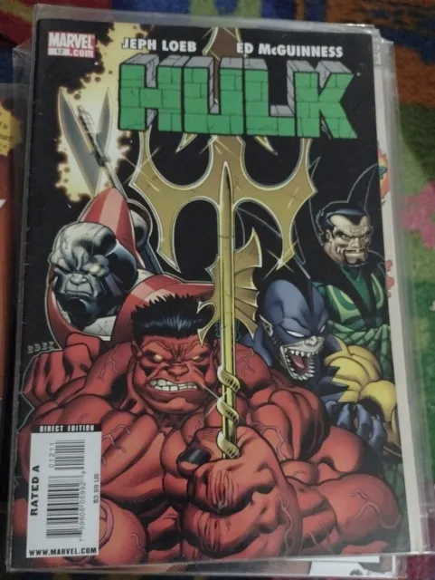 Hulk  # 12 vol 2 2009, Marvel  red hulk  loeb mcguinness terrax mordo