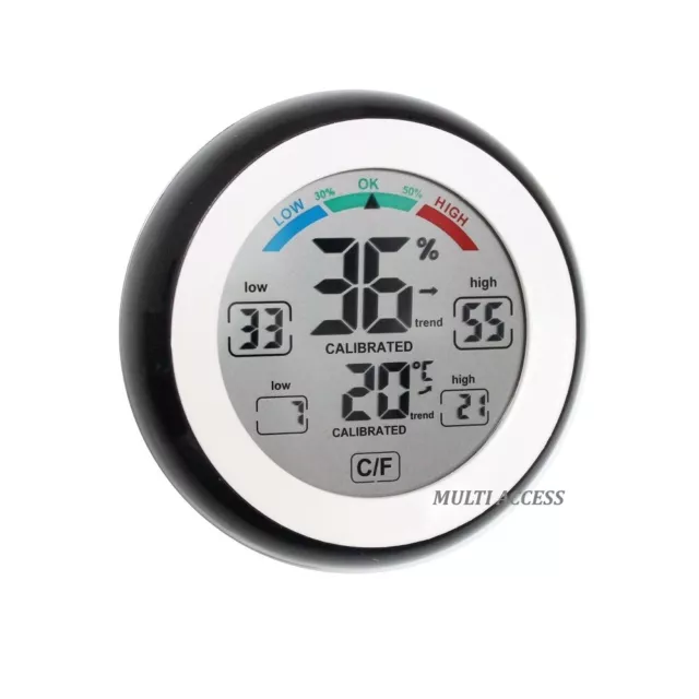 Hygromètre Thermomètre Digital LCD Température intérieure / humidité sans fil