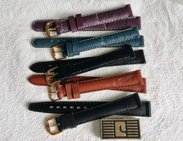 Bracelets De Montre Vintage COBRA En Cuir Véritable - Largeur 8mm Ou 12mm