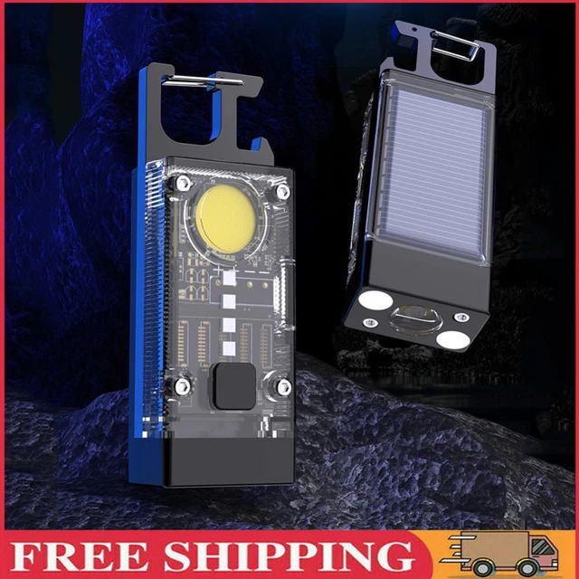 LED COB Camping Light 500LM Solar Type-C USB Rechargeable Emergency Lamp 500mAh