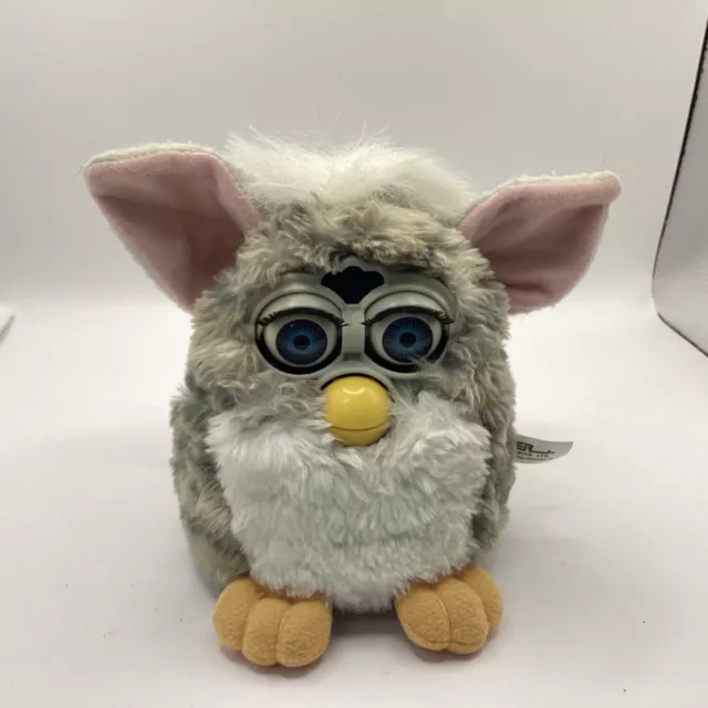 1998 Grey White Furby - 70-800 Model *Not Working*(T) NS#8657