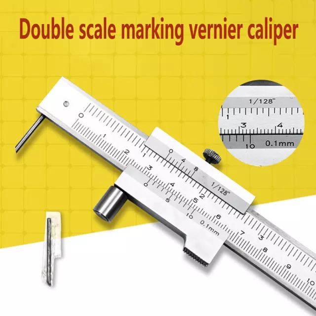 0-200 mm marcatura Vernier pinza scriba righello di misura strumento di misura a *t~