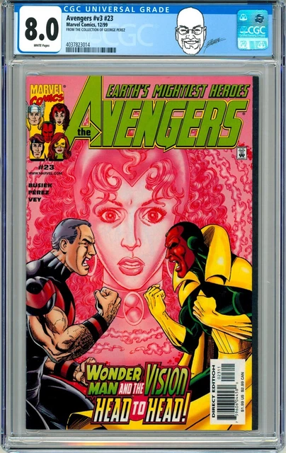 George Perez Pedigree Copy CGC 8.0 Avengers #438 / #23 Cover Art ~ Scarlet Witch