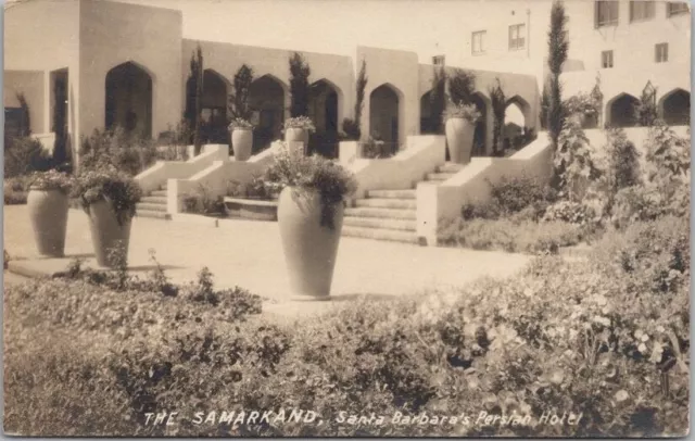 1922 SANTA BARBARA, California RPPC Real Photo Postcard SAMARKAND PERSIAN HOTEL