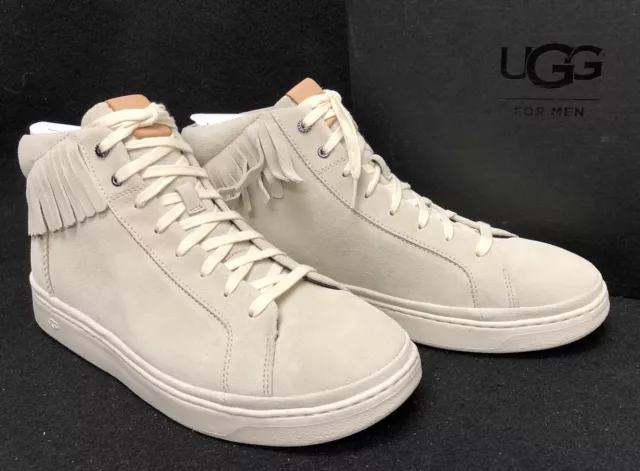 UGG AUSTRALIA CALI Sneaker High Fringe White Cap Shoes 1020137
