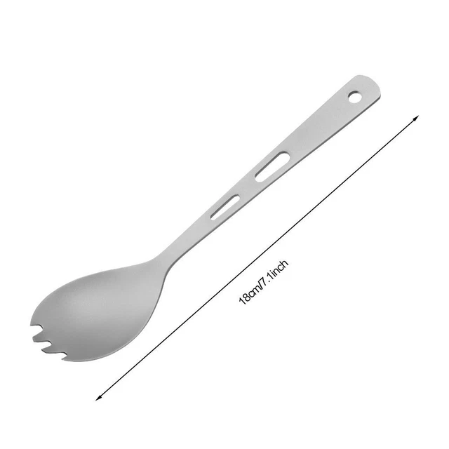 de cuisine en titane pur Pique-nique extérieur Longue poignée Cuillère 3