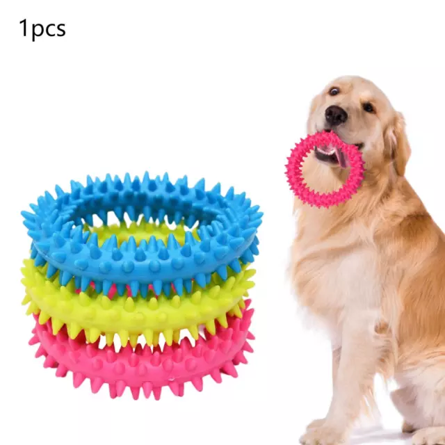 Jouets à mâcher pour chien nettoyage des dents anneau d'épine chiot jouets