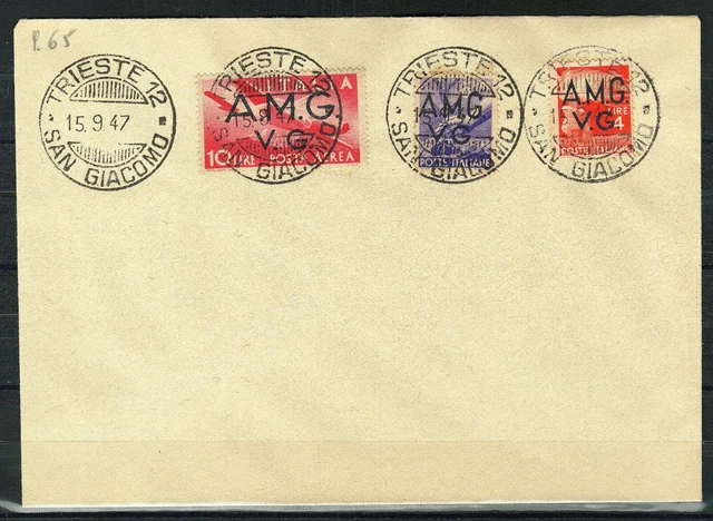 Italy / Trieste A 1947 ☀ AMG - VG - San Giacomo ☀ FDC