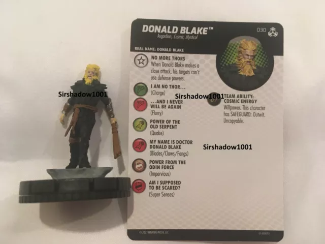 Heroclix Donald Blake 030 Marvel Avengers War of the Realms