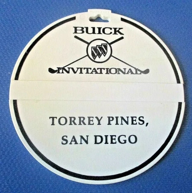 vtg - PGA TOUR Golf Bag Tag - 1999 BUICK INVITATIONAL - Pro-Am - Tiger Woods