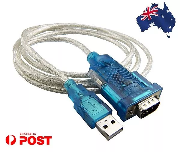 USB to 9-pin DB9 RS232 Rs-232 Serial Cable Adapter Converter Win 8 Win 7 64bit