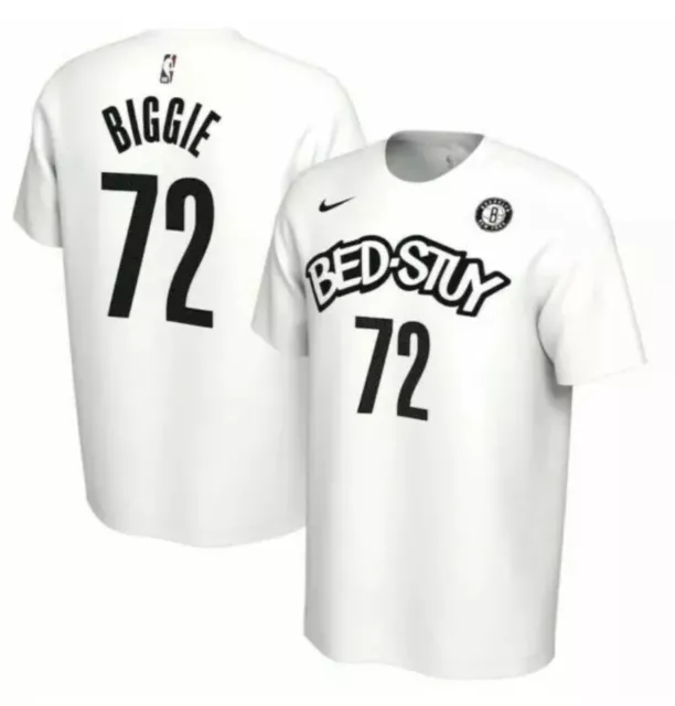 Brooklyn Nets Biggie Smalls City Ed Bed-Stuy #72 Nike NBA Jersey Men's Sz S  (40)