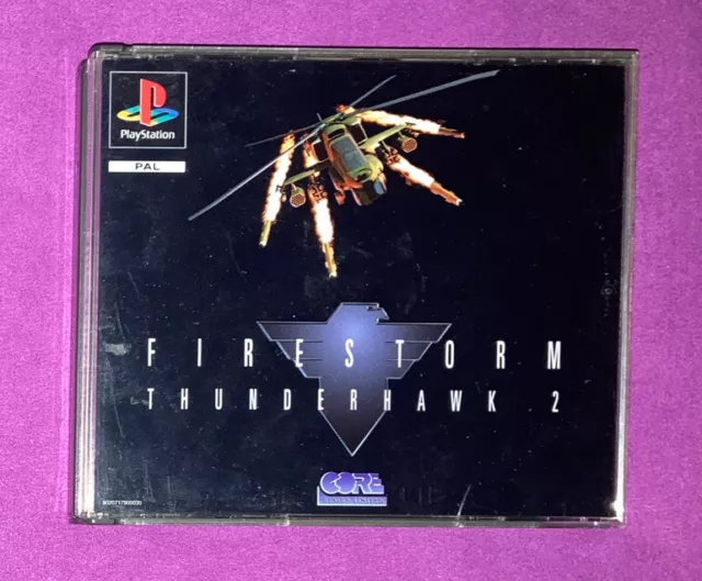 * Firestorm Thunderhawk 2 * Jeu Ps1 Psone Pal Eur Complet Big Box Obv Cib Retro