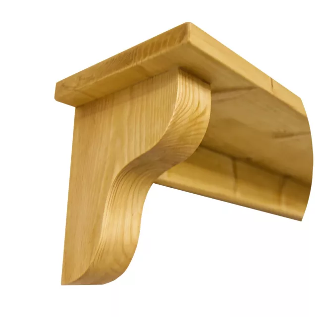 Handmade Wooden Mantel Shelf with Corbels | Floating Shelves | Pine | FREE P&P |