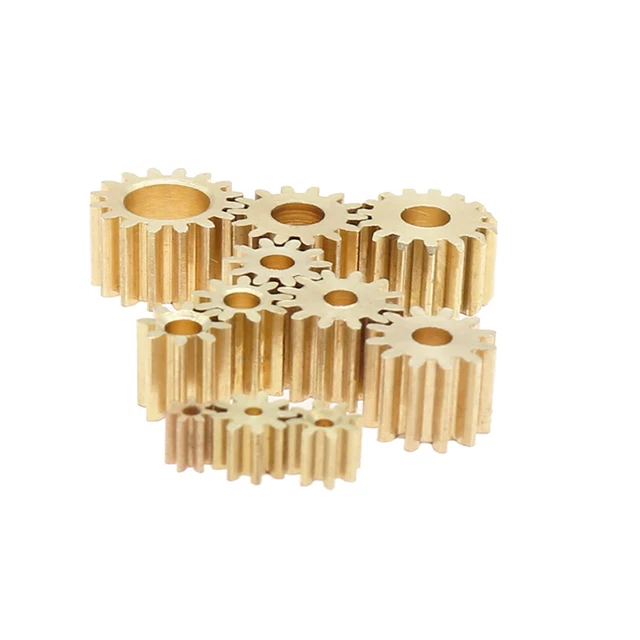 0,5M Modulus 7 - 16T Denti metallo ottone ingranaggio rame per ingranaggio trasmissione mandrino