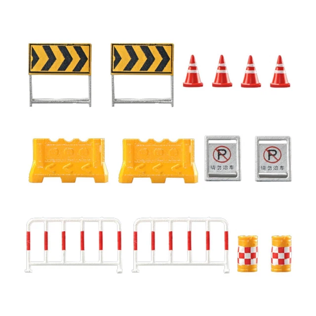65 pièces signe panneau de signalisation jouet jeu de d'avertissement 65 pièces signe panneau de signalisation jouet jeu de d'avertissement
