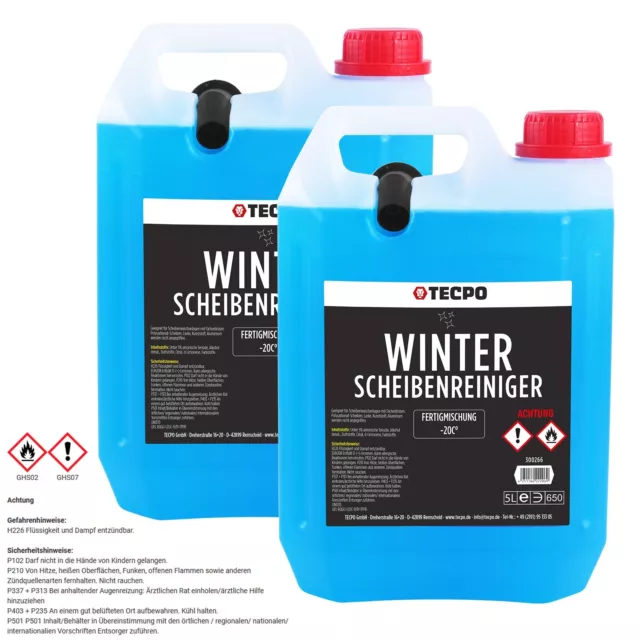 10L Scheibenreiniger Winter Auto Scheiben Frostschutz -20°C Wischwasser Reiniger