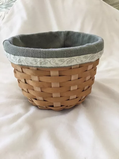 Longaberger 2004 Flora Collection Planter Basket With Flora Fabric Liner