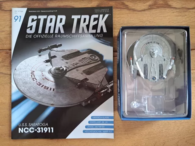 Star Trek Eaglemoss Collection: U.S.S. Saratoga NCC-31911 No.91 mit Heft