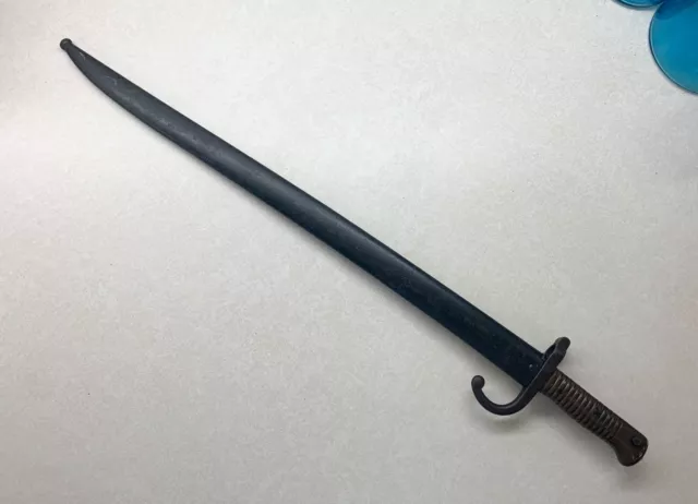 French Bayonet Model 1866 with Scabbard St. Etienne German SN# 851