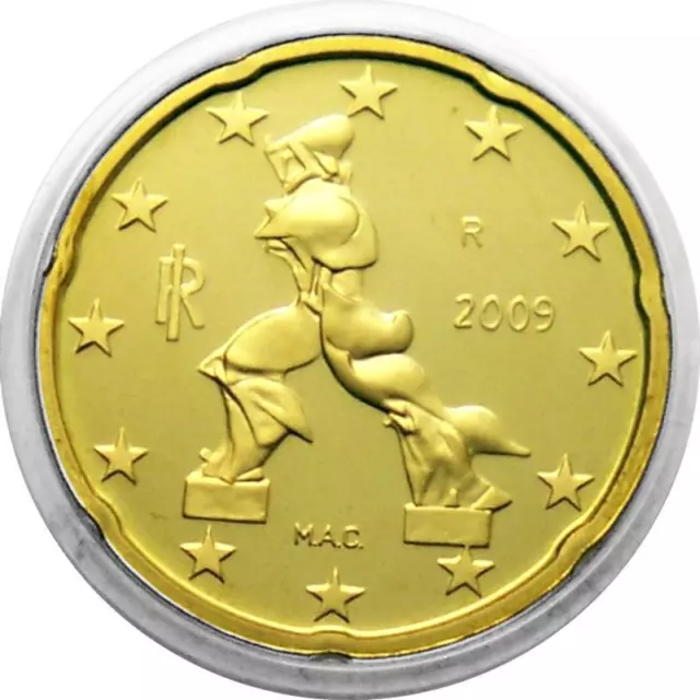 Italien 20 Cent Kursmünze 2009 PP aus KMS Proof