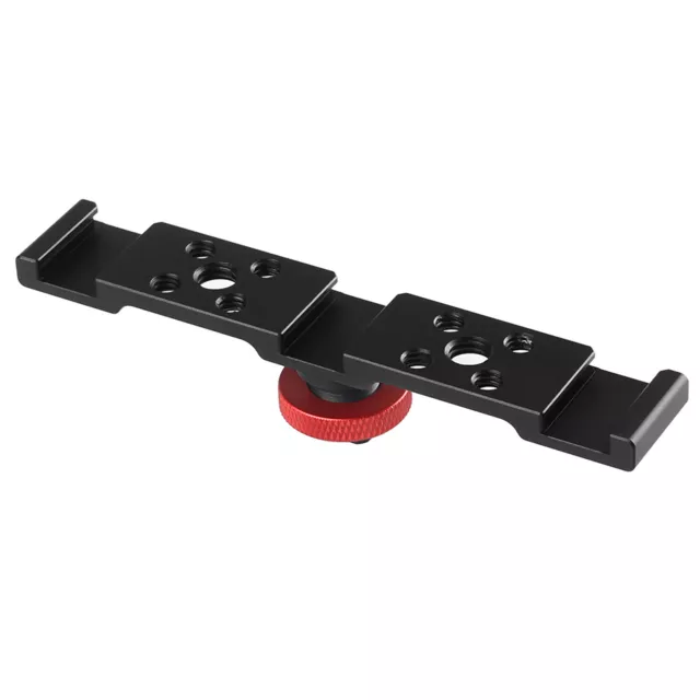 Triple Cold Shoe Mount Plate Bracket for Camera Microphone  H3Z1