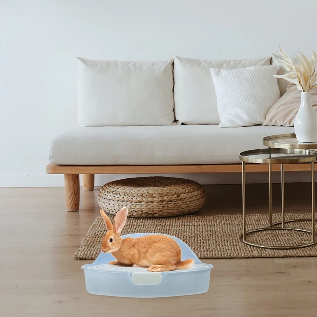 SMALL ANIMAL TRIANGLE Toilet Corner Potty Trainer Litter Tray Bedding BoxTB £9.78 PicClick UK