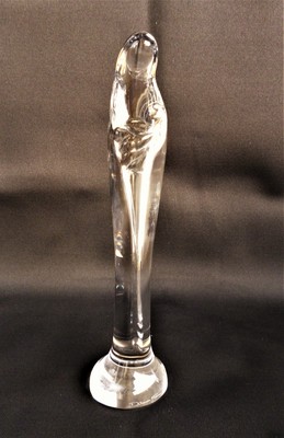 DAUM BUSTE CRISTAL VASQUEZ TORSE STATUE FEMME ATHENA OBJET VITRINE 