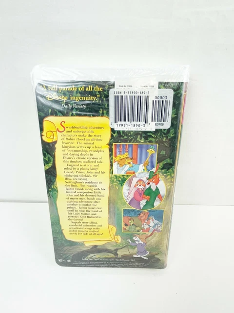 WALT DISNEY MASTERPIECE Robin Hood Vhs - 2000 - Brand New Sealed $35.06